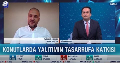 İZODER Yönetim Kurulu Başkanı Emrullah Eruslu, A Para TV’ye Katıldı!
